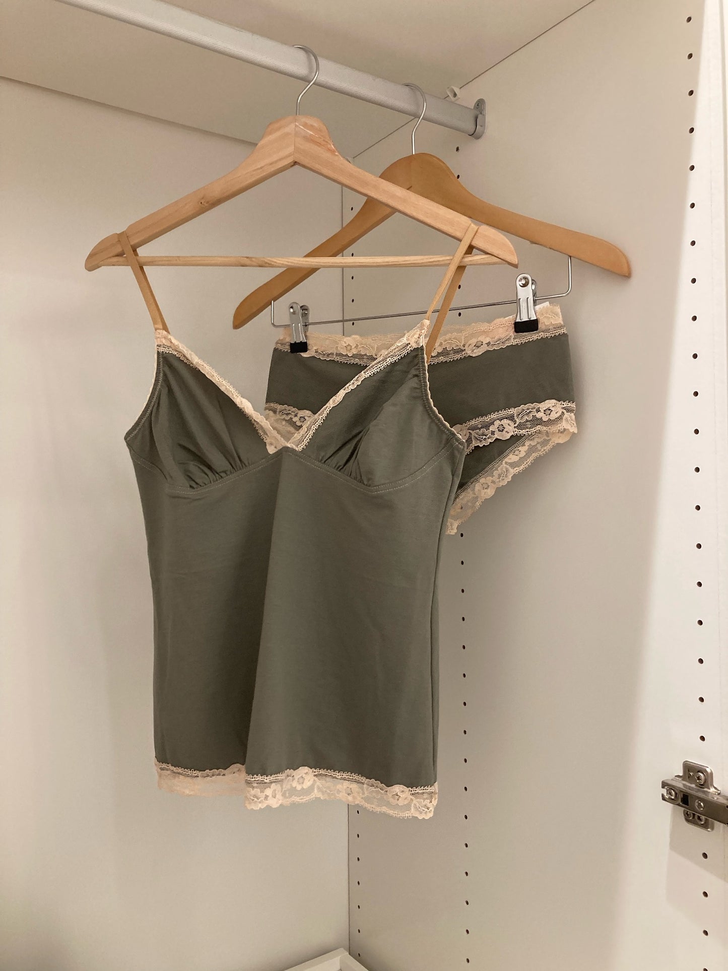 Chloe Lace Boyshort in Olive