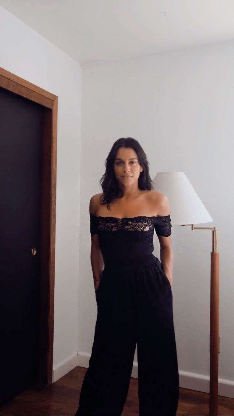 Ines bodysuit in Midnight